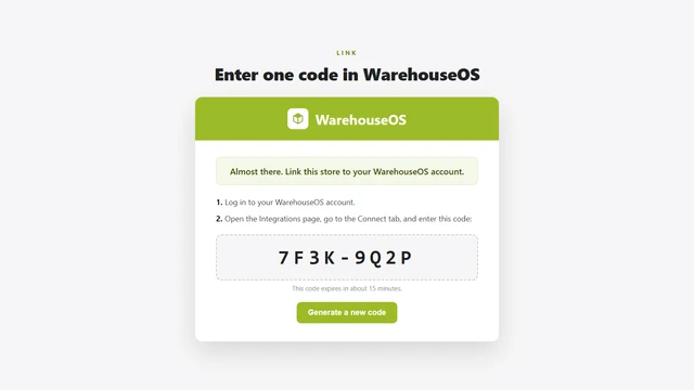 Enter your pairing code